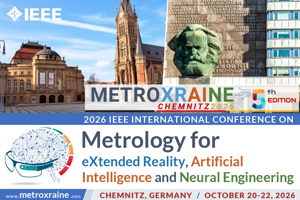 sergio_frumento's tweet photo. If you plan to attend at the 5th edition of IEEE 𝐌𝐞𝐭𝐫𝐨𝐗𝐑𝐀𝐈𝐍𝐄 (hosted in Chemnitz, Germany, October 20-22 of 2026) consider submitting your abstract at our thematic session: "Advances in Affective Computing and Social Interaction Technologies"!😎
https://t.co/g46yleG9XX https://t.co/UlcvpBswEl