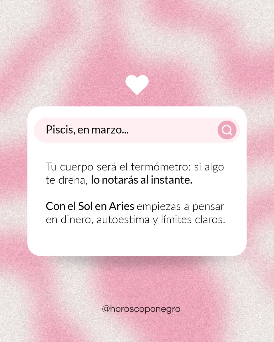 Marzo va a marcar un antes y un después en nuestras vidas 💫