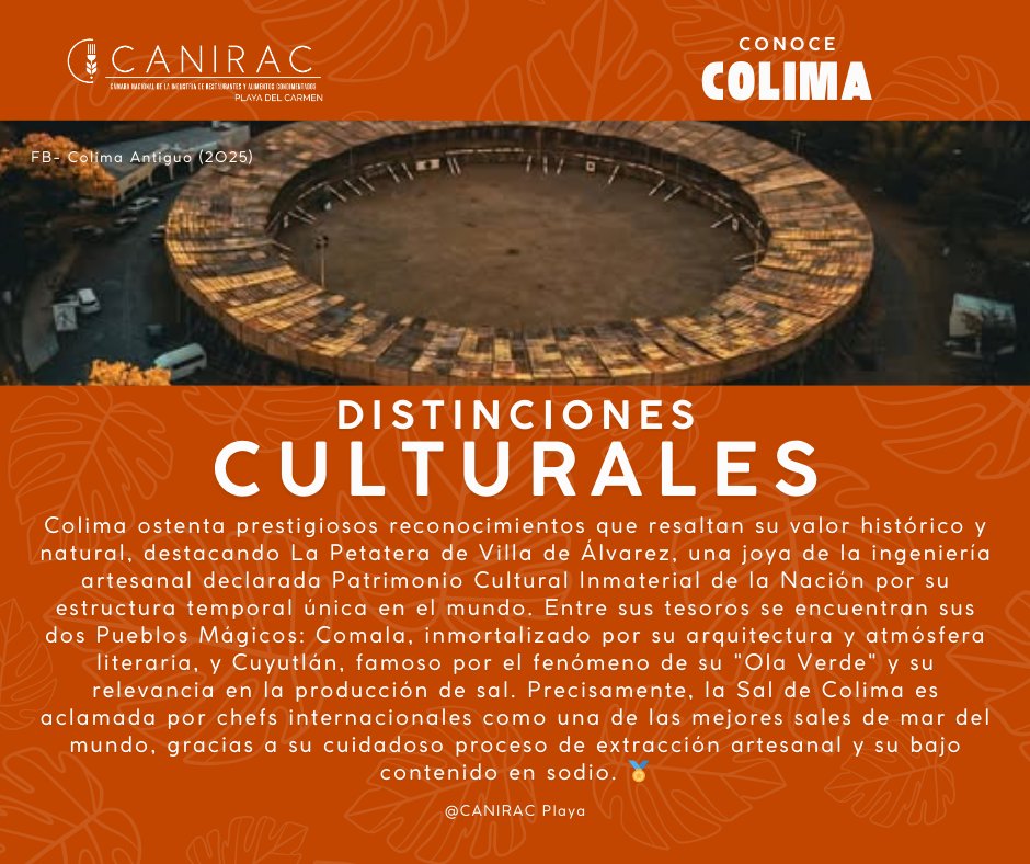 ¡Colima está lleno de tesoros reconocidos a nivel mundial! 🏅🇲🇽

#Colima #PueblosMágicos #Comala #Cuyutlán #LaPetatera #OrgulloMexicano #PatrimonioCultural #SalDeColima #TurismoMéxico