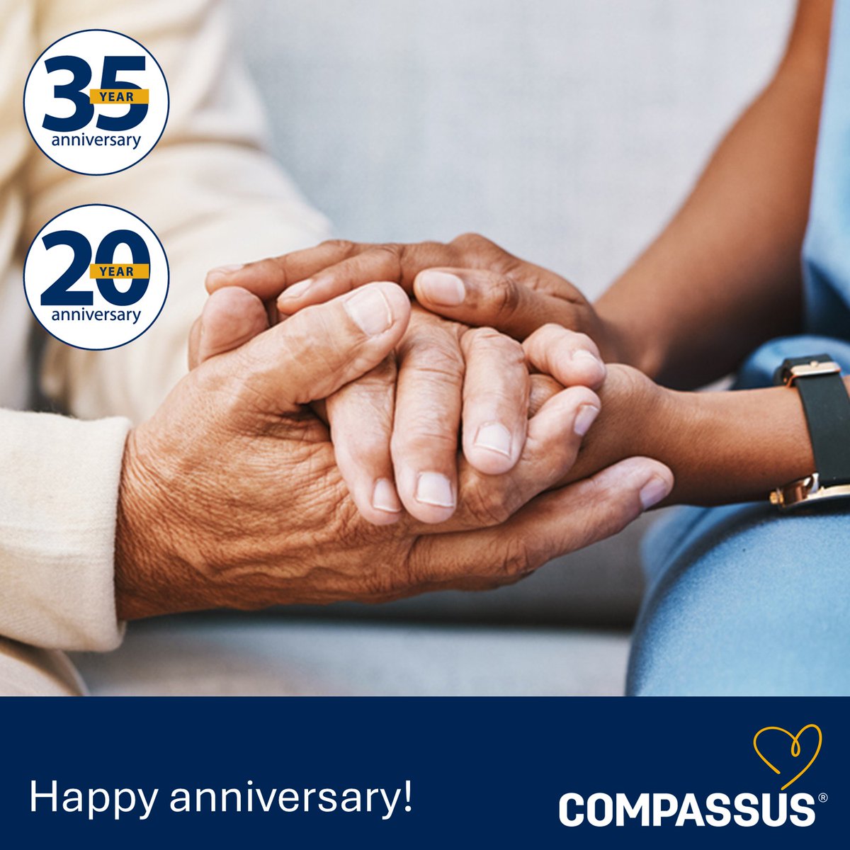 Congratulations to all of our Compassus hospice programs celebrating anniversaries in March 🎉 

Thank you to everyone who has been part of our journey. Here's to many more years of compassionate care, collaboration and community!

#Compassus #hospicecare #happyanniversary