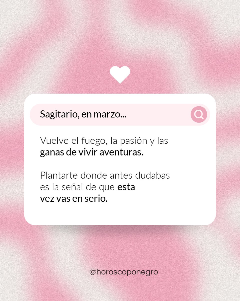 Marzo va a marcar un antes y un después en nuestras vidas 💫