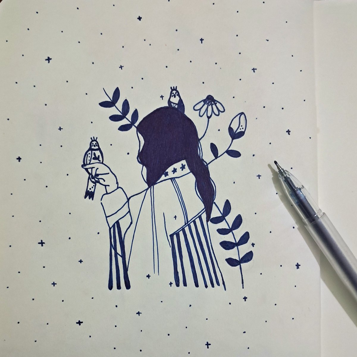 PrajnaDash7's tweet photo. She grew constellations instead of doubts. 🌌 https://t.co/L0MHPA4T41