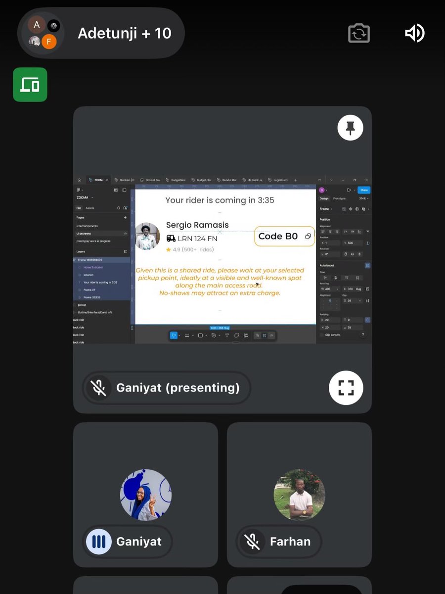 zoomaride_'s tweet photo. A peek into our weekly stand-up, where ideas are shared, refined, and turned into action.

With the Rider App completed, and the Passenger App and Web platform, we’re continuously evaluating and improving as we move closer to delivering a smarter mobility solution. https://t.co/K7SCXjfrmO