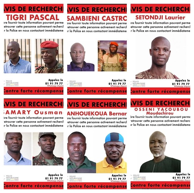 Récompenses record pour retrouver des auteurs du #putsch manqué du 7 décembre 2025 au #Bénin

visages-du-benin.bj/recompenses-re…

#VisBen, #wasexo

Notre  chaîne WhatsApp 

whatsapp.com/channel/0029Va…