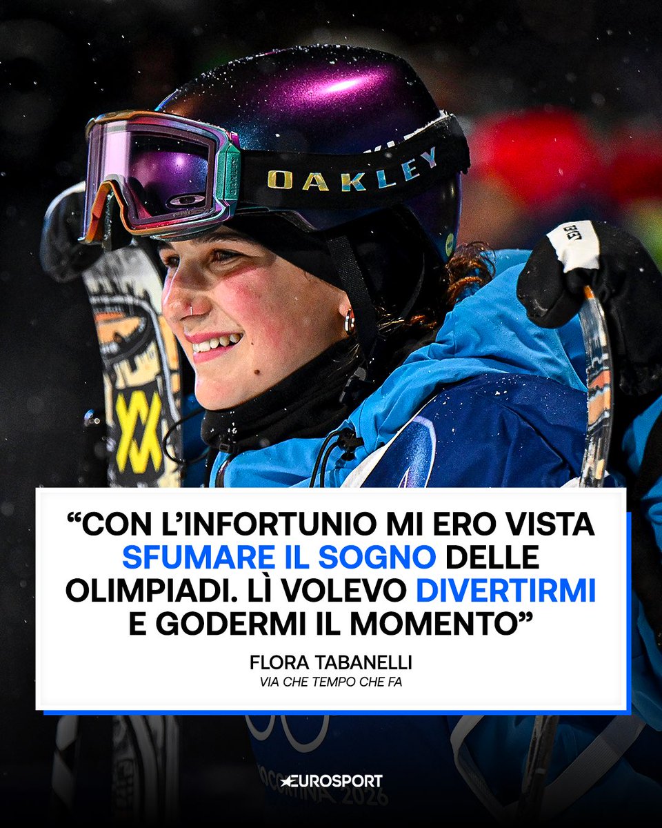 Eurosport_IT's tweet photo. Dolci ricordi di un bronzo olimpico 🥹🥉

Flora Tabanelli ospite a “Che Tempo Che Fa” racconta il suo percorso olimpico e il suo rientro alla normalità. Il prossimo obiettivo? La maturità. Ora non si può più rimandare 😁

#MilanoCortina2026 #BigAir #Tabanelli https://t.co/38rAjWLad3