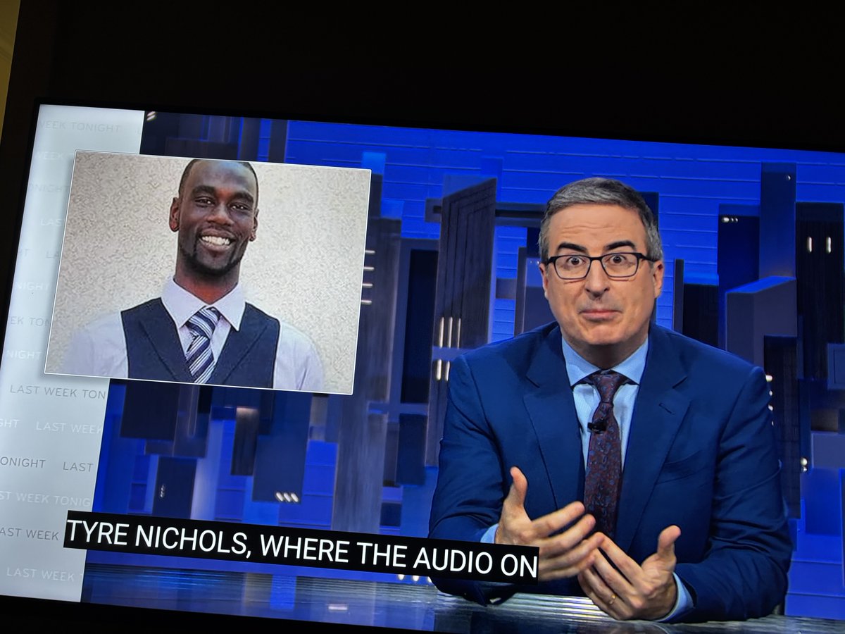 #johnoliver #lastweektonight discusses Tyree Nichols case