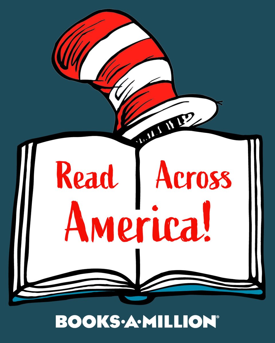 booksamillion's tweet photo. Happy National Read Across America Day! Together, we’re celebrating the impact reading has on our youth and the bright futures it helps create. 

#booksamillion #kidsreading #drseuss #readacrossamerica #booksforkids https://t.co/0DOV6xAZ2L