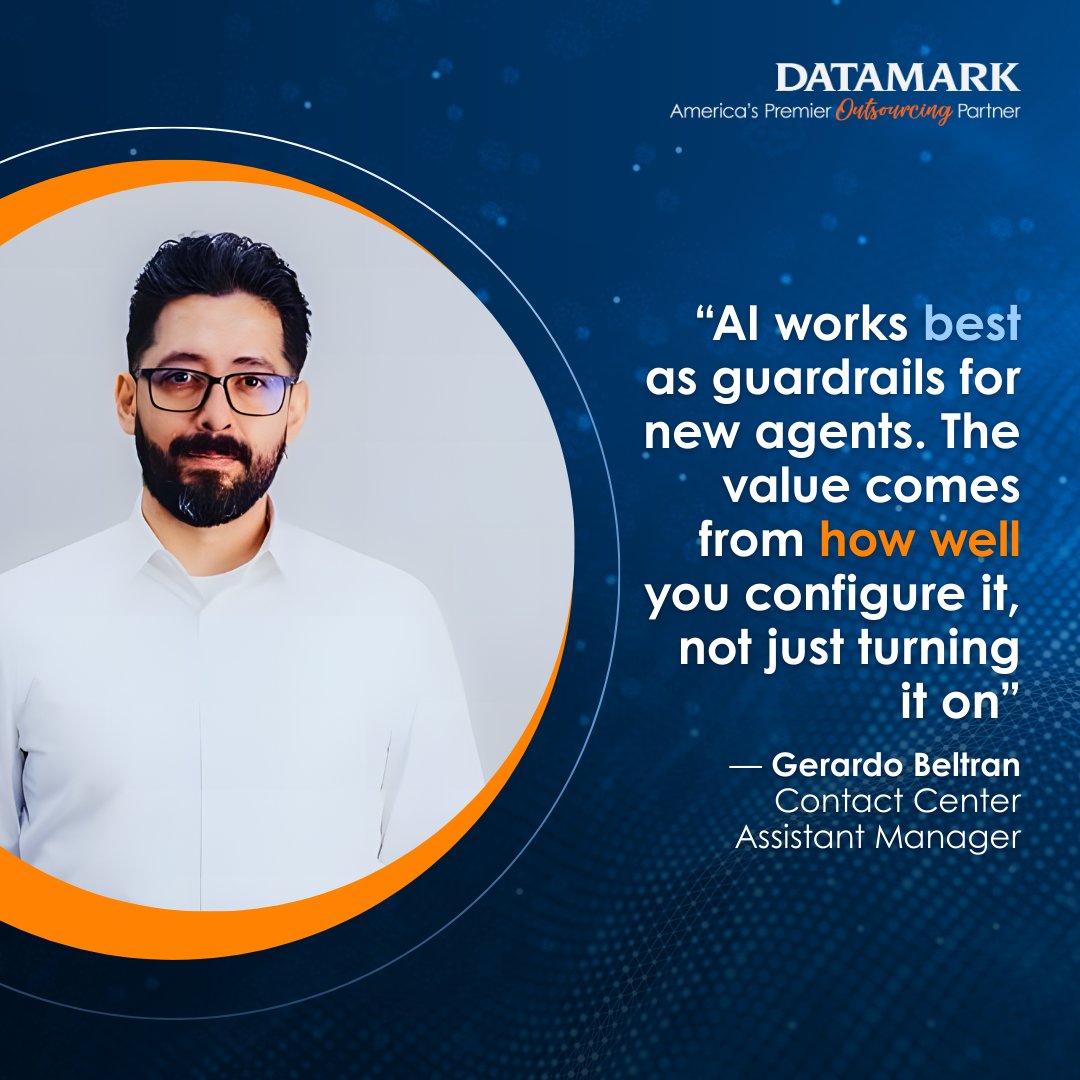 "“AI works best as guardrails for new agents. The value comes from how well you configure it, not just turning it on.”

That’s from our Juarez team during a 45-day listening AI pilot.
AI should support coaching, not replace people.

#AI #ContactCenter #CX #BPO"