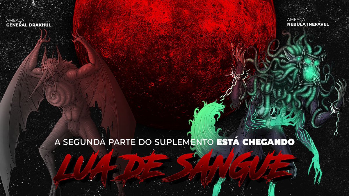 Após uma pausa de fim de ano, retornamos aos confins do abismo. Se preparem para segunda parte do suplemento da Lua de Sangue. Ele contem novas criaturas e jeitos de jogar não vistos antes. Aproveite os maiores desafios de Lobisomens e Vampiros.
#AuroraRPG #HEXATOMBE