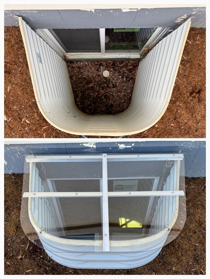 PolyguardCovers's tweet image. 4 standard window well covers installed in Eaton ✔️ 
Each secured with our security kits for added protection 🔒

Keeps out debris 🍂
Rain 🌧️
Pests 🐿️

Strong. Clean. Built to last. 🏡

📞 970-674-0377
🌐 polyguardcovers.com

#PolyguardCovers #WindowWellCovers #EatonCO