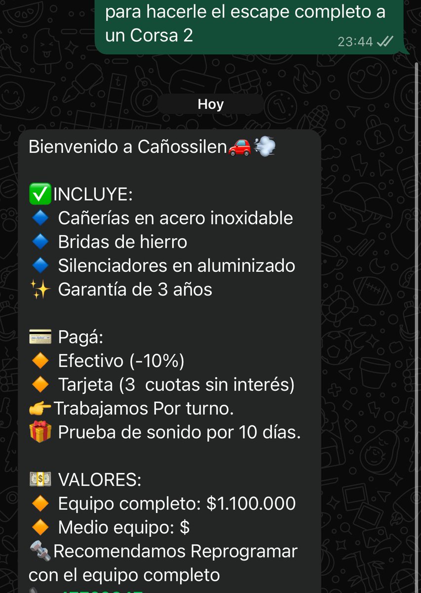 Garpa gastarse un palubi en el escape? 
Que dicen los que saben