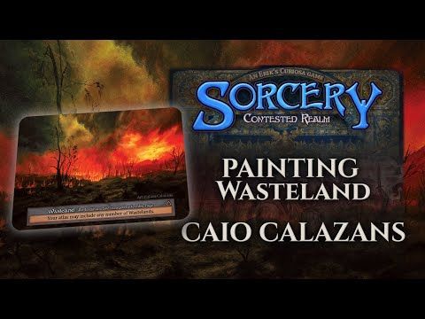 SorceryTCG's tweet image. Ever wonder how a Sorcery painting gets made?
See's Caio Calazan's bring Wasteland to life, found in the Sorcery: Contested Realm Draft Kits.
buff.ly/WtAvHaX 

#sorcerytcg #handpainted #fantasyart