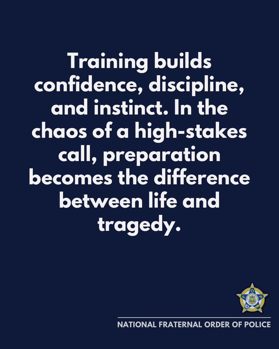 GLFOP's tweet image. Realistic, consistent training is a critical investment. Officers rely on it when everything else falls away.

#PoliceTraining #OfficerSafety #LawEnforcement #FOP #PublicSafety
