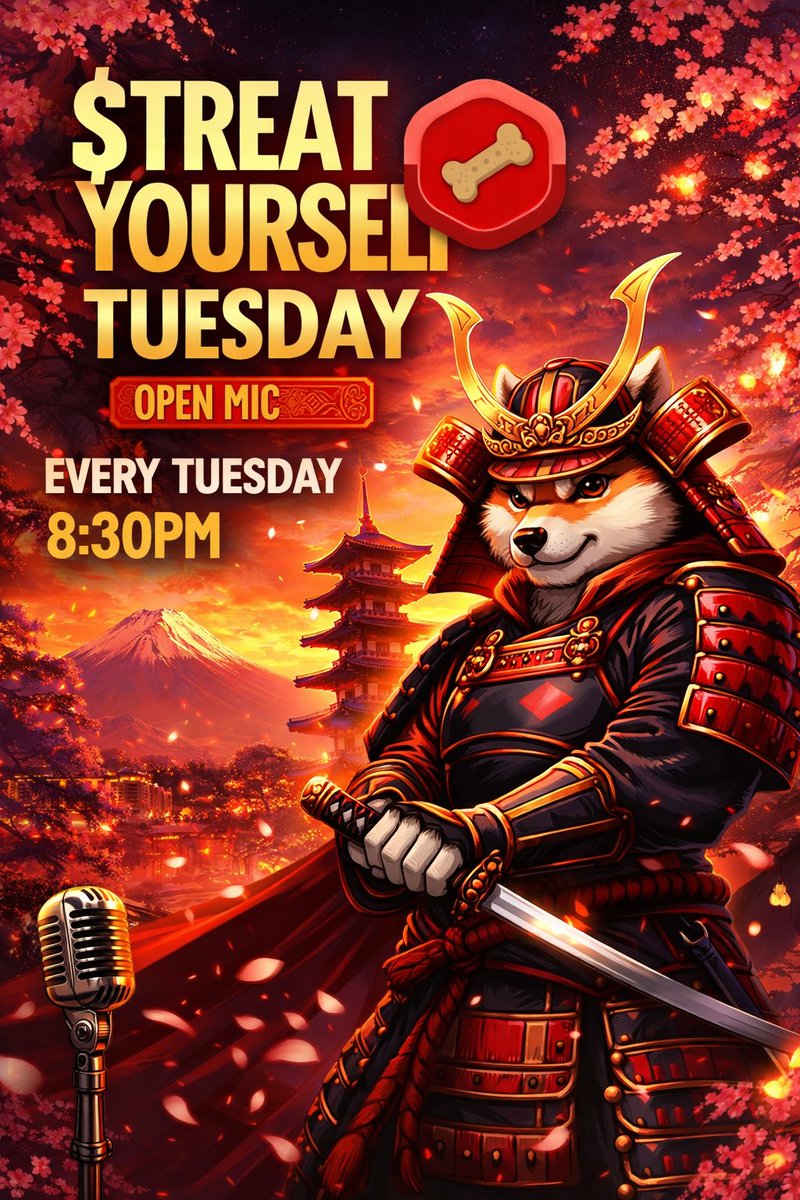 $TREAT YOURSELF TUESDAY EPISODE 39: UNBREAKABLE WILL

Pressure reveals who you are.
Conviction defines where you’re going.

🎙️ x.com/i/spaces/1oKMv…