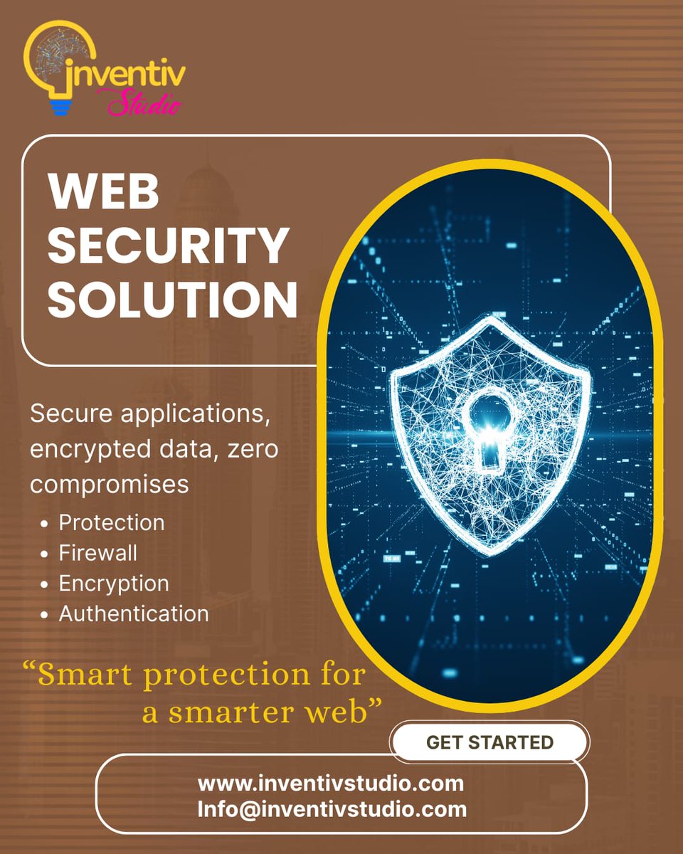 InventivTechno's tweet photo. Secure applications. Encrypted data. Zero compromises. 🛡️
Your web security isn't just a feature it's the foundation. From firewalls to authentication, we build protection that works as hard as you do.
#WebSecurity #CyberSecurity #DataEncryption #ApplicationSecurity #Firewall https://t.co/vvPEci5rRW