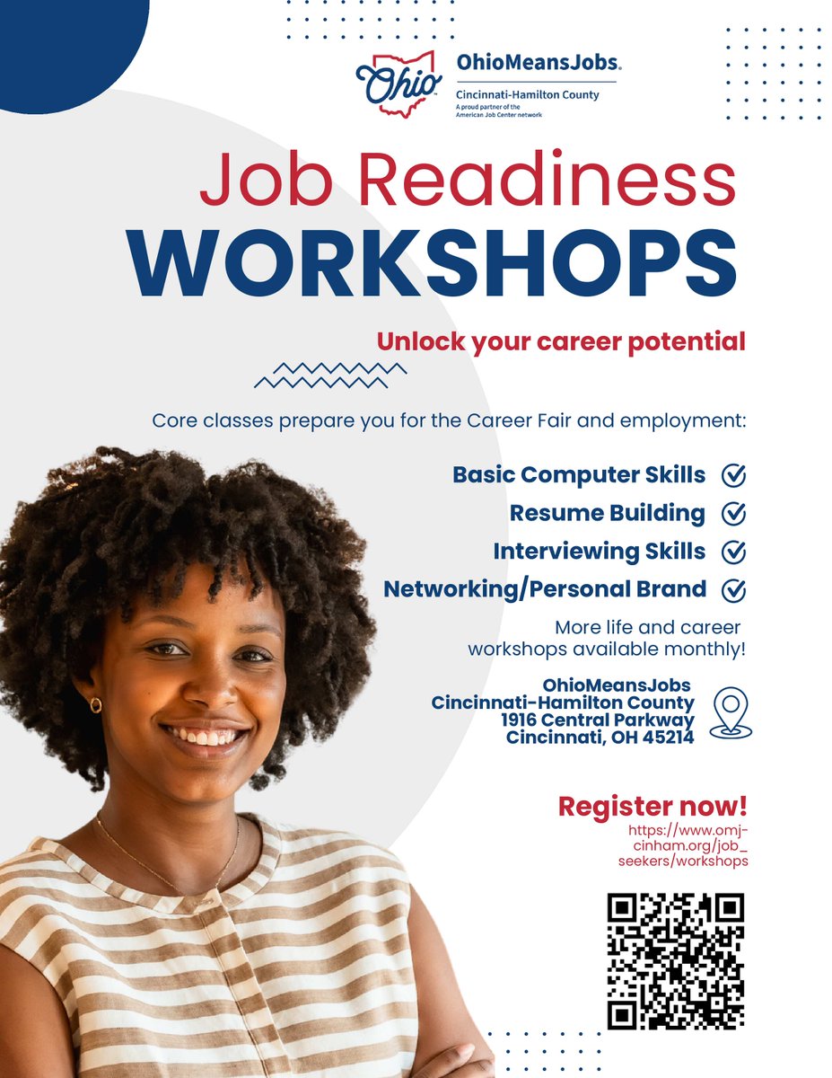 Here's our workshop schedule for March. We have plenty of opportunities to help you get prepared for your next job.