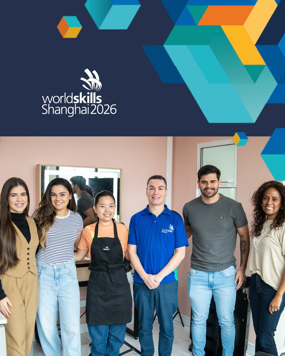 A preparação para a WorldSkills Shanghai 2026 está a todo vapor aqui no Senac PR!  Entre os dias 23 e 27 de fevereiro aconteceu o 1º Encontro Técnico em preparação da medalhista de ouro, Angélica China, ocupação Cabeleireiro. 
#SenacPR #Senac #WorldSkills