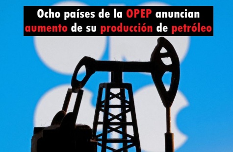 ReinaldoAlons13's tweet photo. En respaldo a las acciones de los #EEUU para #derrocar a la #teocracia iraní, ocho países miembros de la #OPEP anunciaron que aumentarán su producción de #petróleo y mantener así estable su precio en un momento en que la incertidumbre #amenaza los mercados
https://t.co/nMannJKTjW https://t.co/hdRbwlcCtX