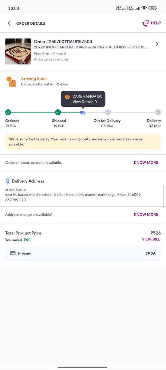 Chandan42432160's tweet photo. @shadowfax_in  you really hurt me stupid service https://t.co/Y7IciUCFSV