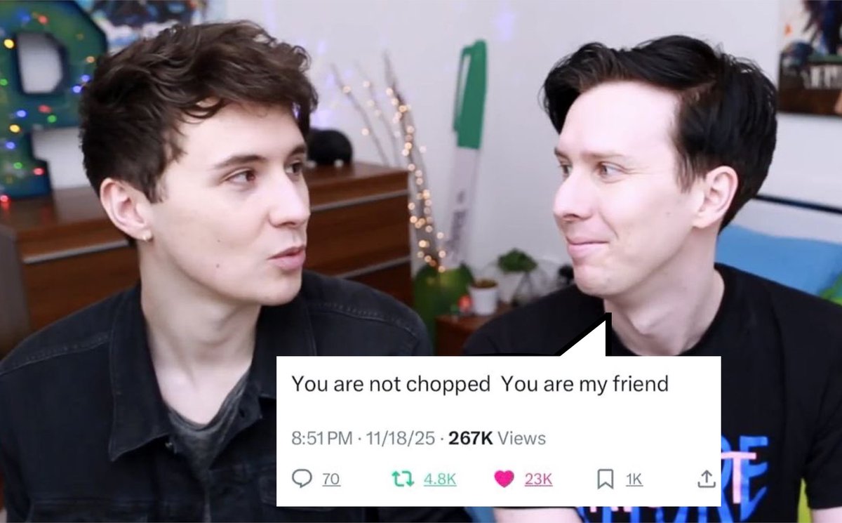 Dan & Phil as Random Posts tweet media
