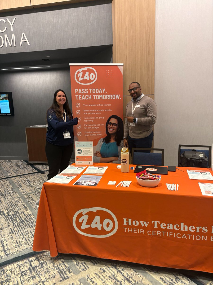240Tutoring's tweet photo. We had the opportunity to attend ATE and NASUP in Washington, D.C., and we came back with the receipts, straight from students:

“240 really helped me. I just passed my Praxis — I don’t think I would’ve passed without it.”
“240 kind of over-prepares you. The real exam felt easier than I expected.”
“I’m going to my room right now to get on 240!”

Moments like these are a reminder of the real impact happening every day. 🔥