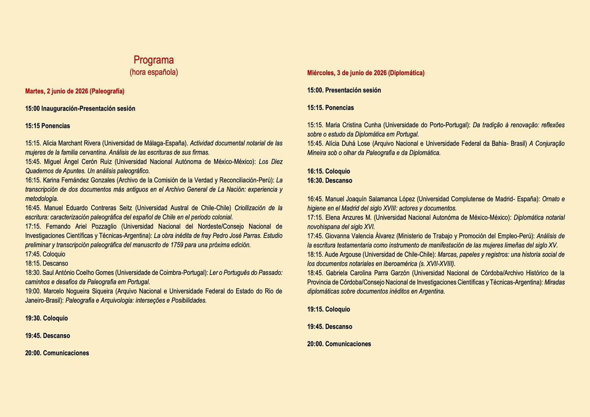 Sociedad Española CCyTTHH tweet media