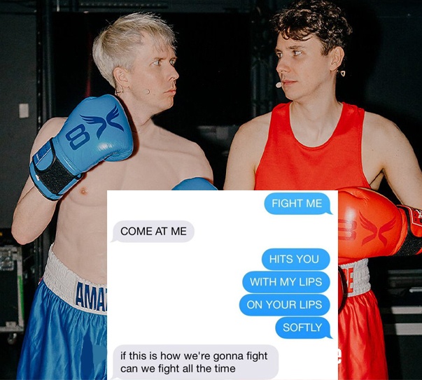 Dan & Phil as Random Posts tweet media