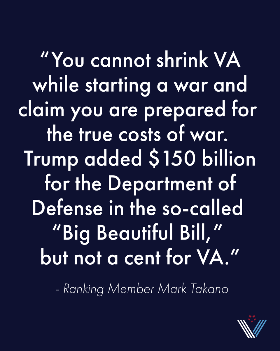 House Veterans' Affairs Democrats tweet media