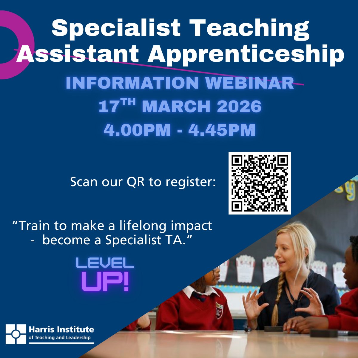 📣 Join our Specialist TA Level 5 Apprentic...