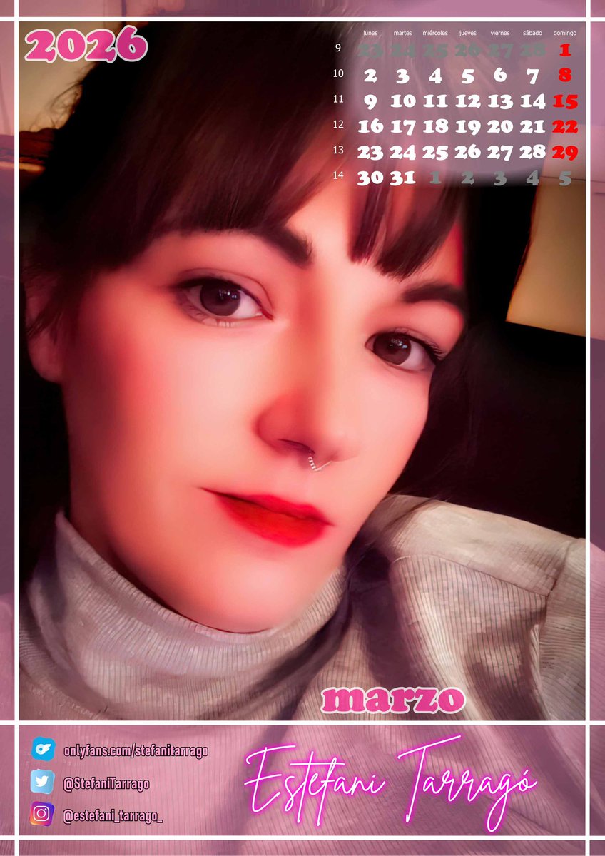 Aquí tenéis el calendario de #Marzo