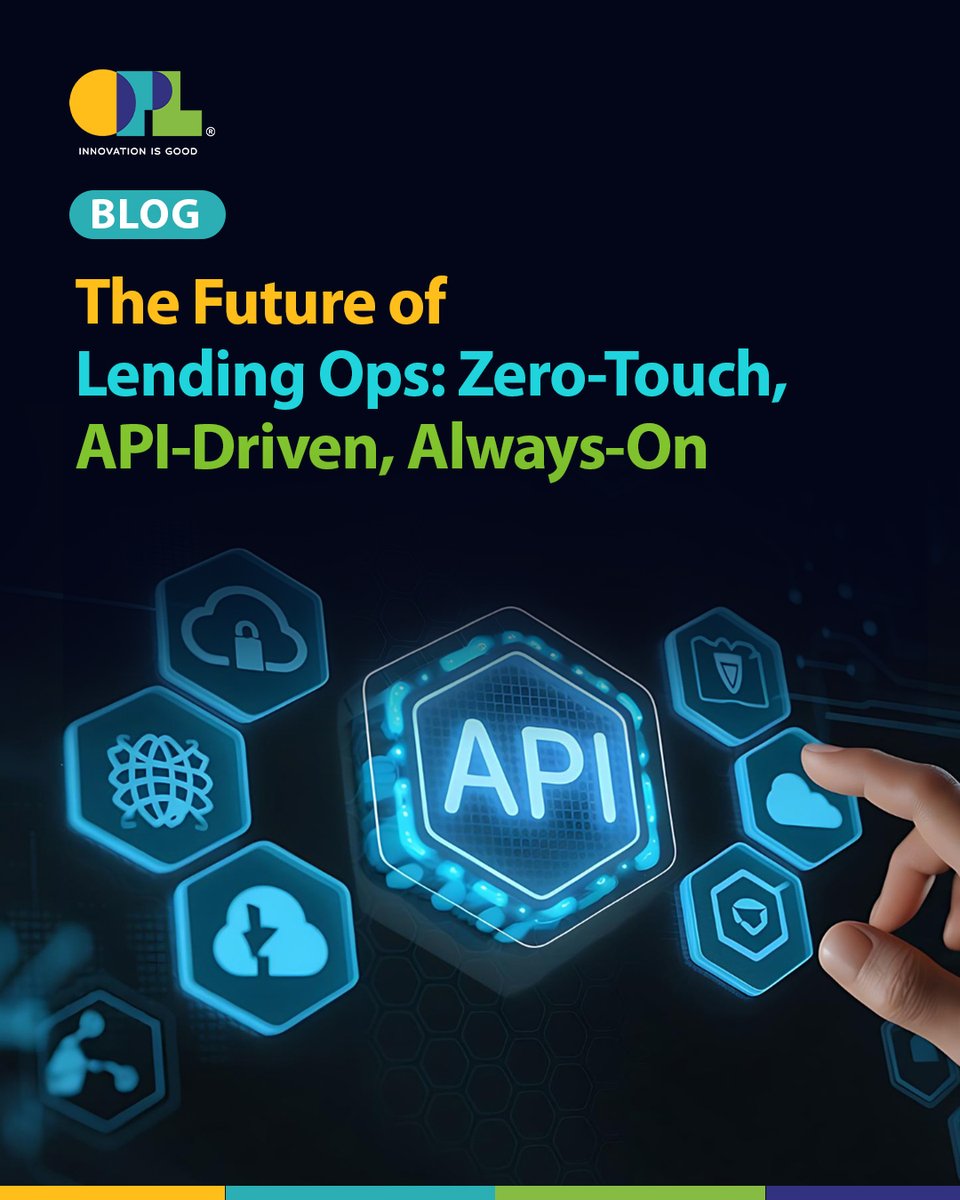 OPLinnovate's tweet photo. Zero-touch workflows, API-driven systems, and real-time decisioning are redefining how credit is delivered.

Explore here: https://t.co/0YYontmRQf

#FutureOfLending #APIDriven #LendingTech #DigitalTransformation #SmartCredit #AutomationAtScale #RiskTech #OPLInnovate https://t.co/xEYEGjWq7r