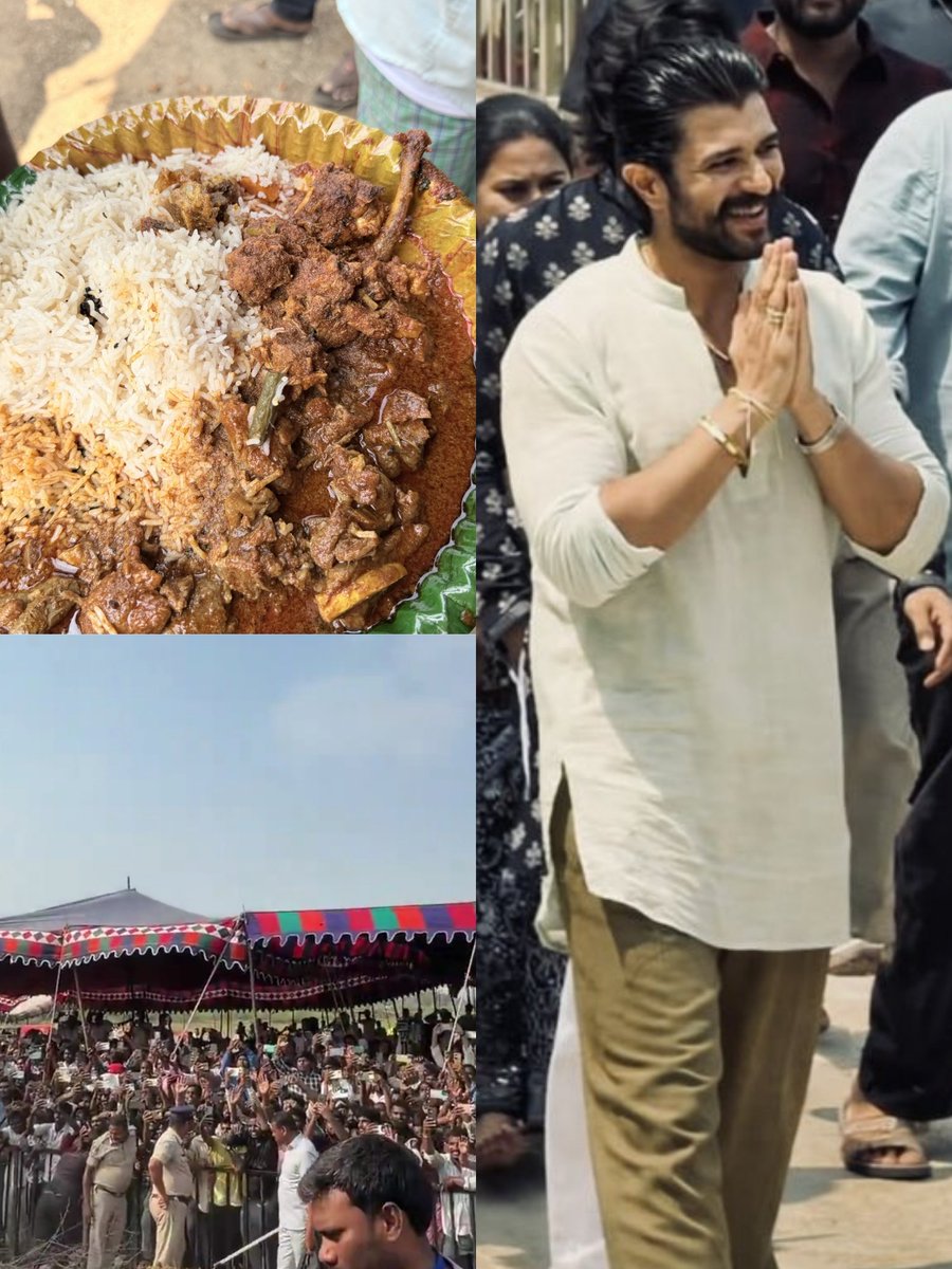 Almost 3000 mandiki food pettadu anta oorulo <a href="/TheDeverakonda/">Vijay Deverakonda</a> ❤️🙏
Jai telagana🔥