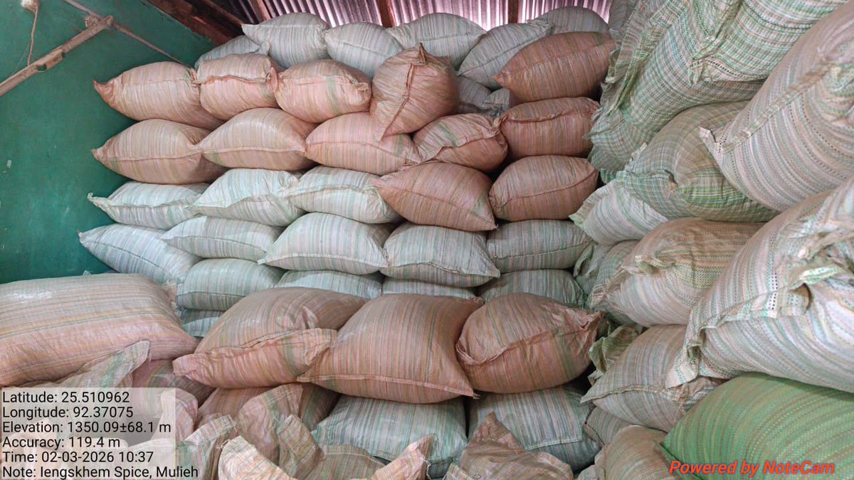 mbda_meghalaya's tweet image. 15 MT of premium #Lakadong sliced turmeric from Iengskhem Spice, Mulieh, supplied to Kerala as part of the Cluster Development Program, #MBMA connecting Meghalaya’s farmers to national markets.