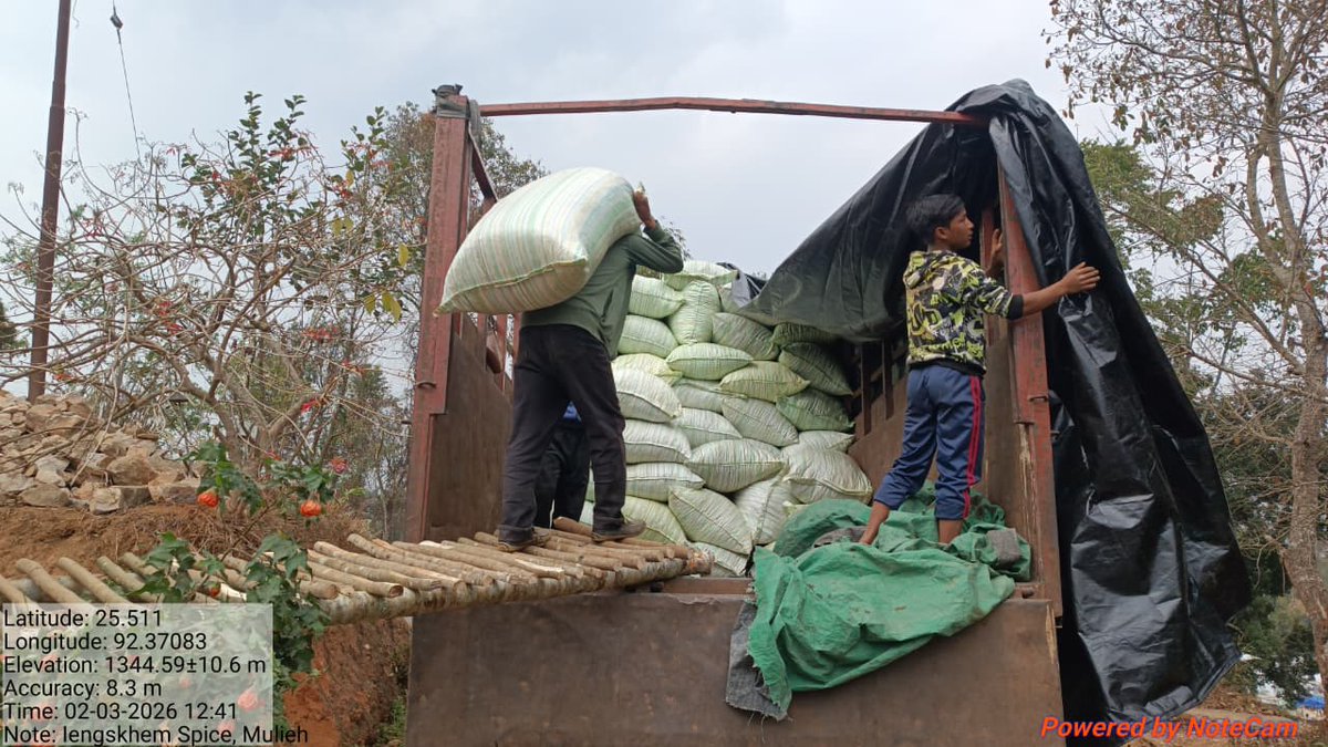 mbda_meghalaya's tweet image. 15 MT of premium #Lakadong sliced turmeric from Iengskhem Spice, Mulieh, supplied to Kerala as part of the Cluster Development Program, #MBMA connecting Meghalaya’s farmers to national markets.