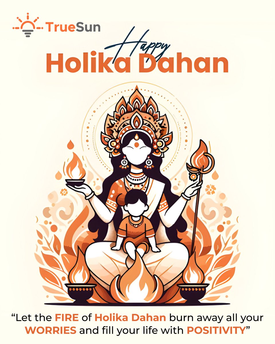 Happy Holika Dahan from Truesun Energy 🔥

Let the fire destroy all worries and light the way to a brighter, energy-filled tomorrow.

#holikadahan #holika #holikadahan2026