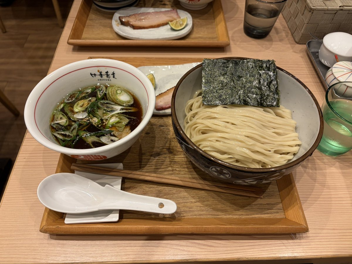 ph_ramen's tweet photo. 中華蕎麦　時雨
ホロホロ南蛮つけ蕎麦

皆さま月曜日お疲れ様です🍜 https://t.co/eooBaesRzU