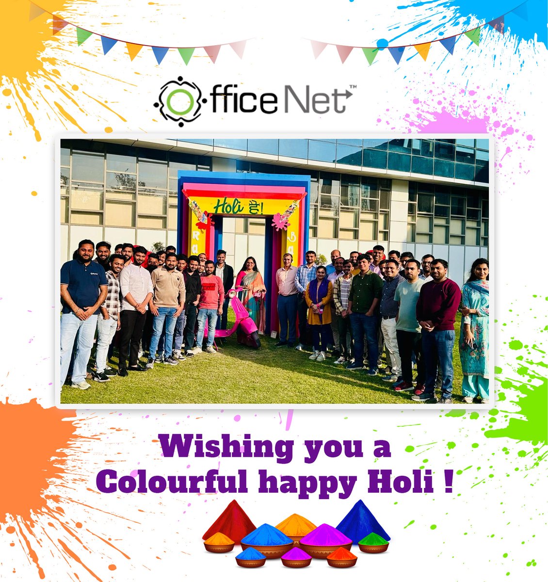 netcommlabs's tweet photo. Wishing you a colorful happy Holi
#Officenet #Teambonding #OfficenetHRMS #HRinnovation https://t.co/ZEtx7QsJhG
