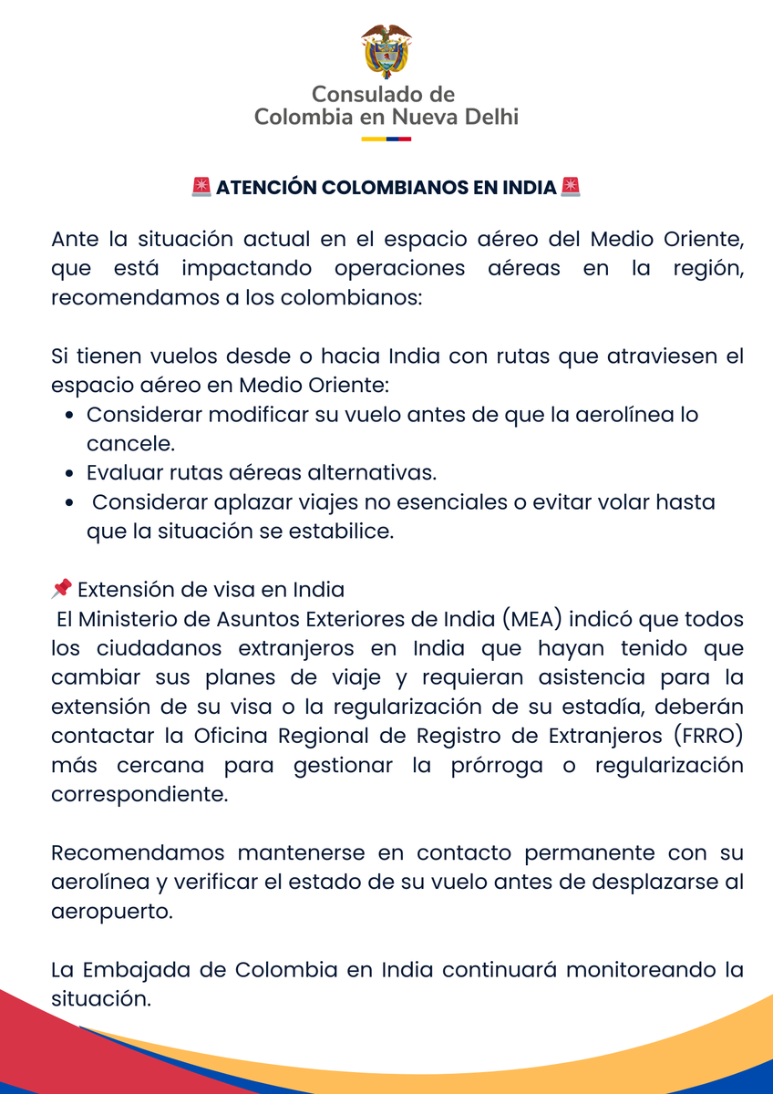 Embassy of Colombia to India tweet media