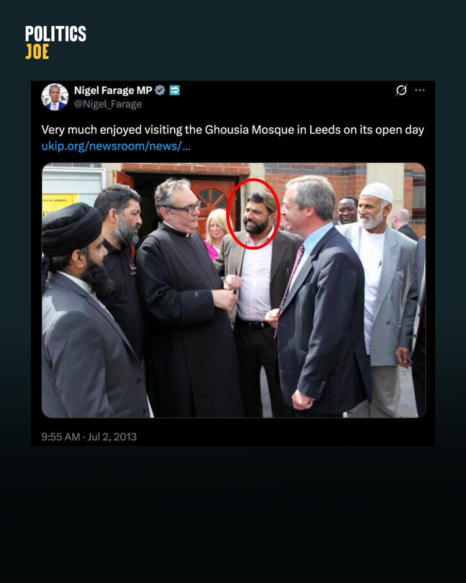 narindertweets's tweet photo. @RobertJenrick big scandalous reveal was that Rachel Reeves met Arshad Khatana..it seems Nigel Farage has too.
Oh dear. https://t.co/GOw0sLkvgq