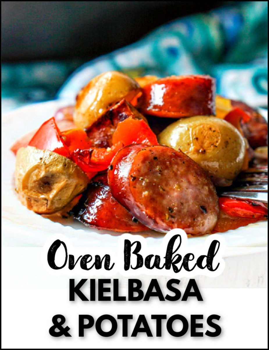 Baked Kielbasa and Potatoes Recipe | quick and easy dinner idea! mylifecookbook.com/potatoes-peppe… via <a href="/mylifecookbook/">Denise Z Wright</a> #recipes