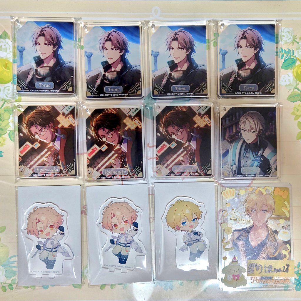 t0_ma28's tweet photo. 【交換・譲渡】アイナナ アニカフェ

譲:画像①②

求:コロッタ:天①/定価＋送料
アクスタ:RC 陸(身内代理)
コースター:RC 百 楽 悠
記念日2024 一織 天 百 悠

❀コロッタ2点譲渡につき、1枚大和のバーブロおつけします
❀(引用先の)過去弾⇔今弾◎

大阪手渡し(梅田周辺)or郵送
3日19時枠現地可 https://t.co/FIa4afNVKn