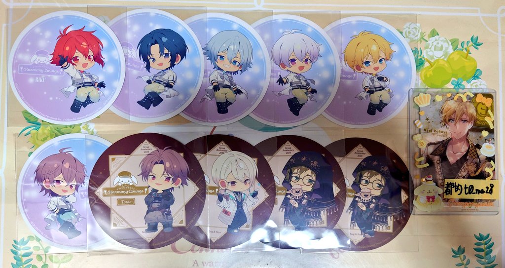 t0_ma28's tweet photo. 【交換・譲渡】アイナナ アニカフェ

譲:画像①②

求:コロッタ:天①/定価＋送料
アクスタ:RC 陸(身内代理)
コースター:RC 百 楽 悠
記念日2024 一織 天 百 悠

❀コロッタ2点譲渡につき、1枚大和のバーブロおつけします
❀(引用先の)過去弾⇔今弾◎

大阪手渡し(梅田周辺)or郵送
3日19時枠現地可 https://t.co/FIa4afNVKn