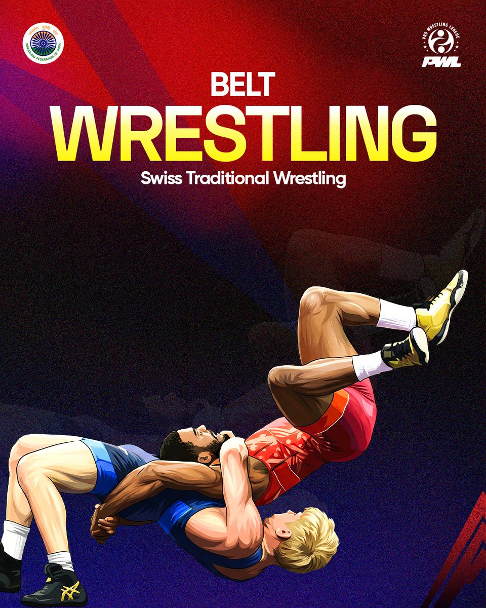 pwl_india's tweet image. Belt Wrestling at PWL isn’t just power — it’s balance, skill, and a grip that never lets go. 💥
One hold can turn the match. One move can decide it all.
#PWL2026 #Wrestling #CombatSports
