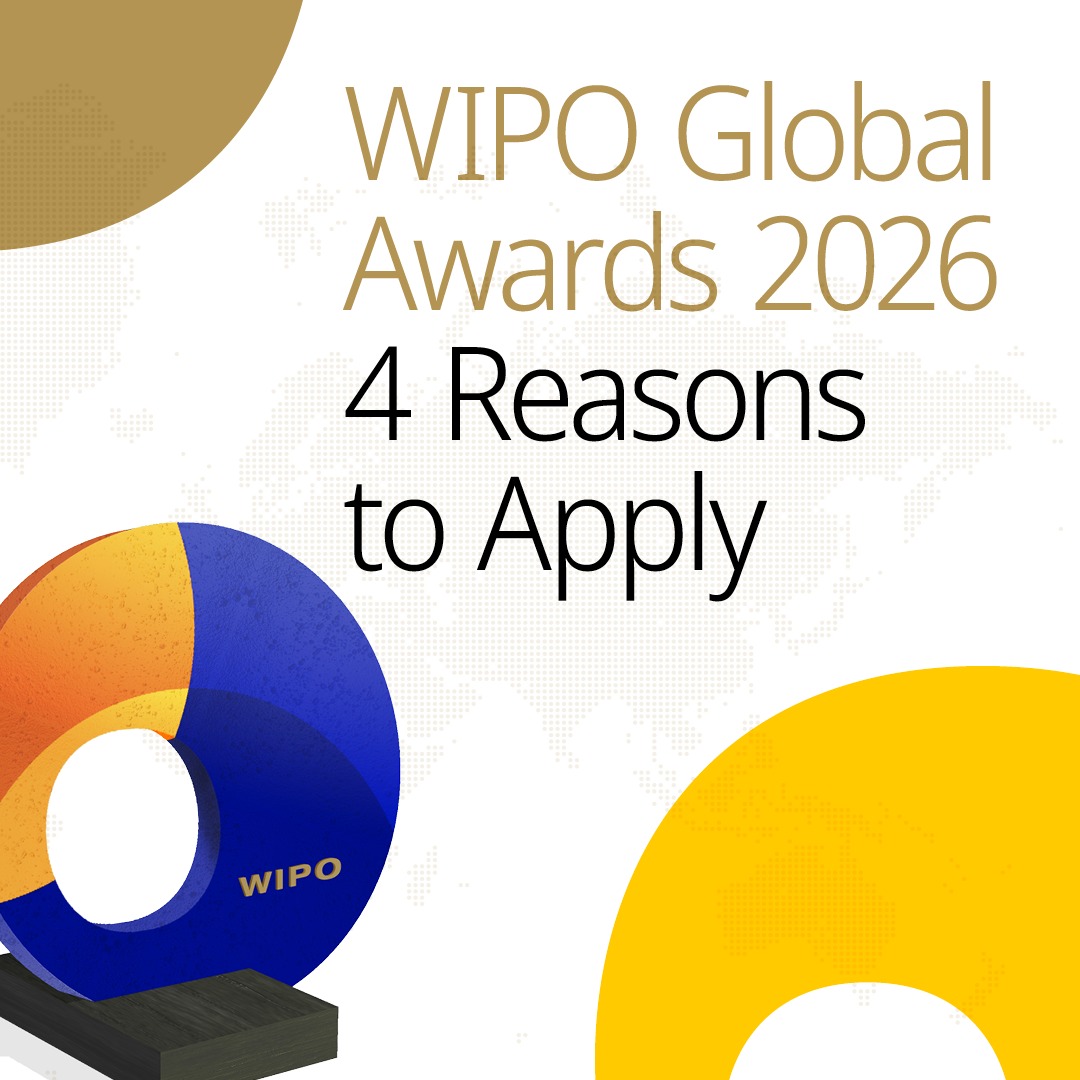 WIPO's tweet photo. 📣 Calling all startups and SMEs

If your business stands out through smart use of intellectual property, then apply for the #WIPOGlobalAwards.

Winners gain access to 1:1 mentoring, exclusive events and resources, and more

🔗 https://t.co/ds5672nFnG

#WIPOGlobalAwards