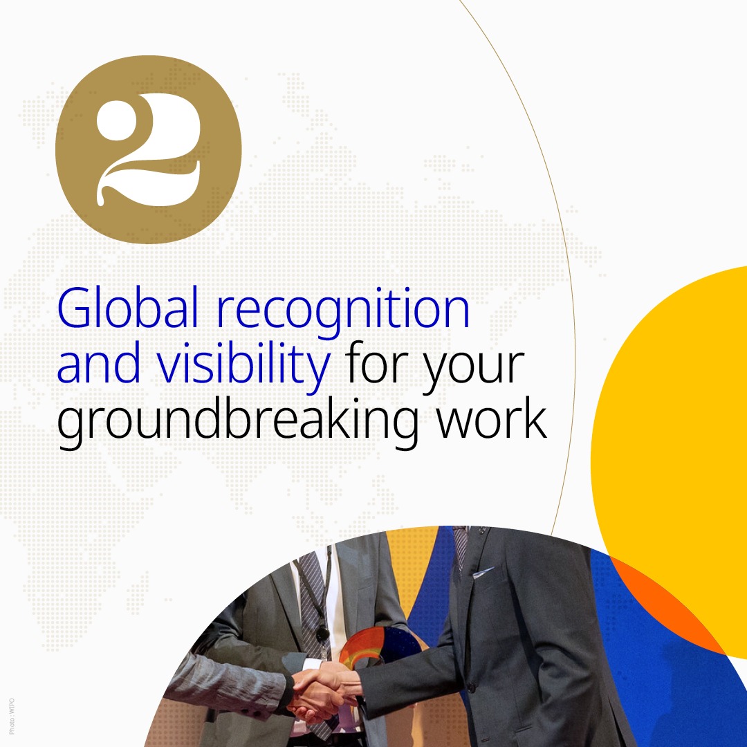 WIPO's tweet photo. 📣 Calling all startups and SMEs

If your business stands out through smart use of intellectual property, then apply for the #WIPOGlobalAwards.

Winners gain access to 1:1 mentoring, exclusive events and resources, and more

🔗 https://t.co/ds5672nFnG

#WIPOGlobalAwards
