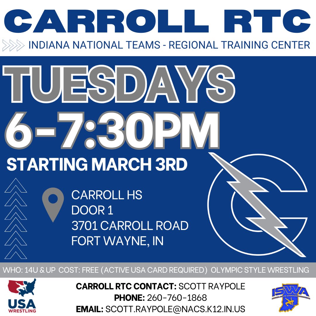 Starting tomorrow, every Tuesday Carroll will be hosting an RTC. Hope to see everyone there!
