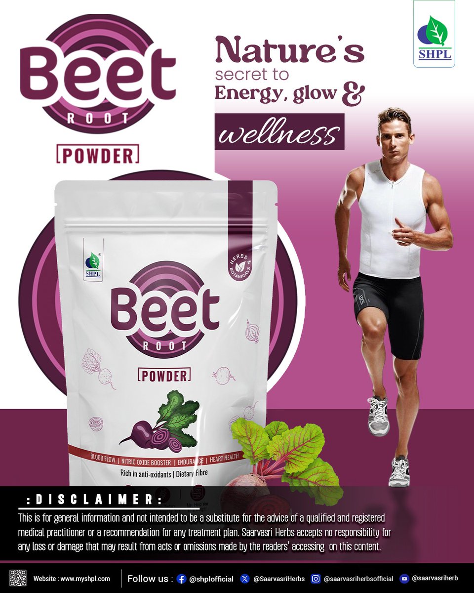 saarvasriherb's tweet image. 'Beetroot Powder'

Learn more myshpl.com

#BeetrootPowder #NaturalWellness #EnergyBoost #DetoxNaturally #HealthyLifestyle #NaturalSupplement #shpl #onlyshpl