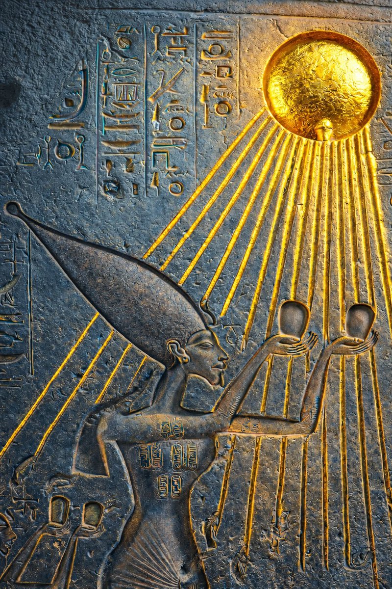 Egypt was stuck in a loop for thousands of years. The high priests imposed upon the masses a cyclical religion to keep everything in order.

Then the Pharaoh Akhenaten came along and fought for the truth, the cult of the sun. The high priests were no longer needed; anyone could
