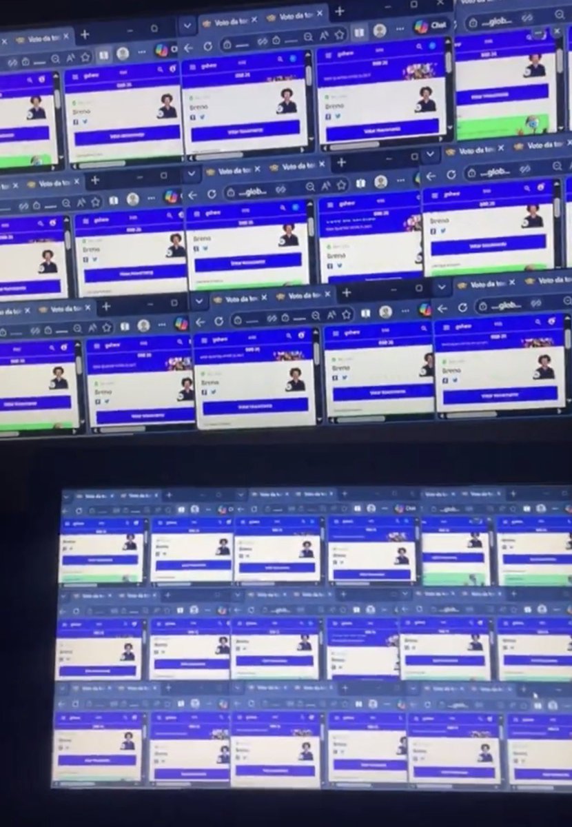 lembrando que nenhuma enquete acerta o resultado porque são 30% de voto torcida e 70% de voto único o foco é no gshow 

VOTE EM BRENO PARA O QUARTO SECRETO