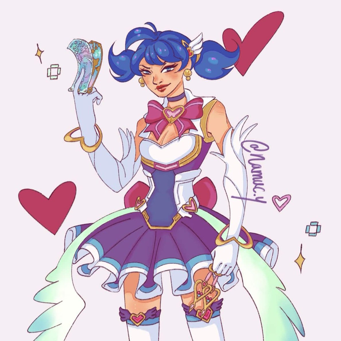 namucyy's tweet photo. Heart of Passion Kiriko ✨️🩵

#Overwatch #OverwatchFanart #KIRIKO #dokiwatch https://t.co/oBmUwPlfCg